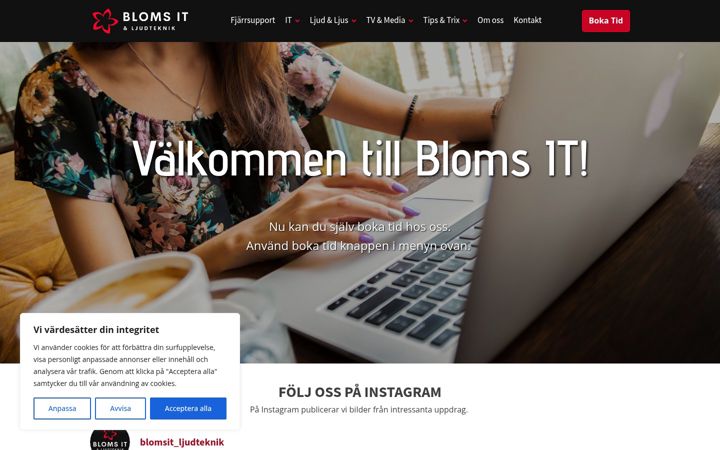Screenshot of blomsit.se