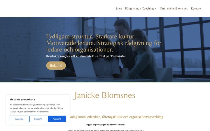 Screenshot of blomsnes.com