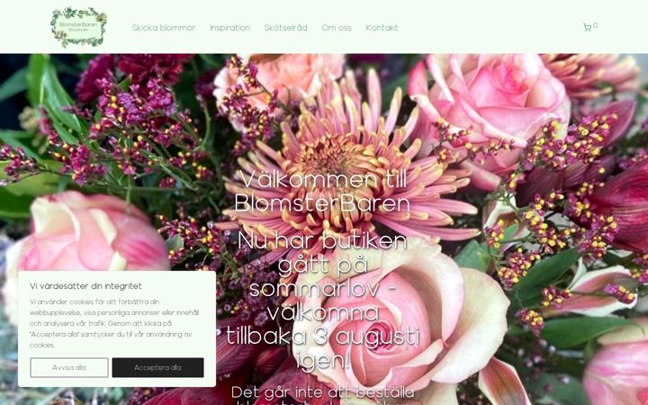 Skärmbild av blomsterbarenstockholm.com
