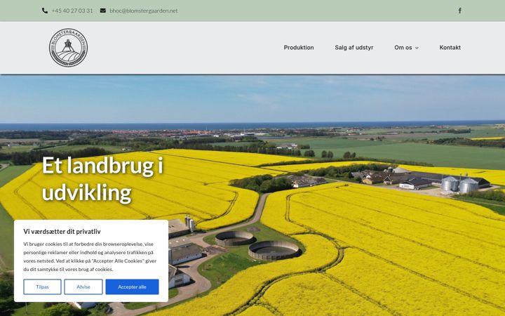 Screenshot of blomstergaarden.net