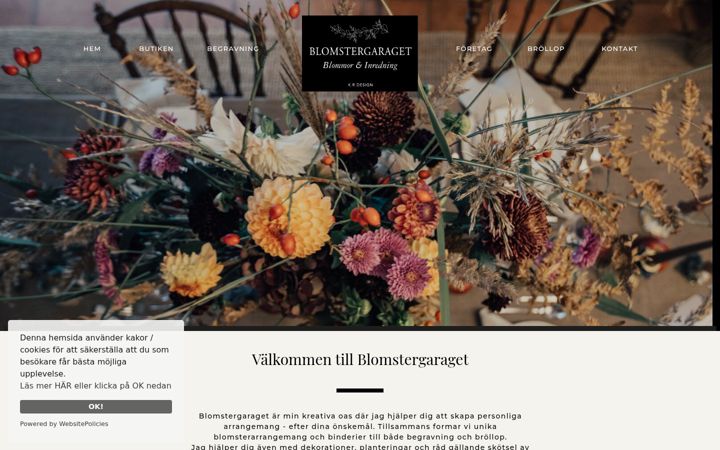 Screenshot of blomstergaraget.se