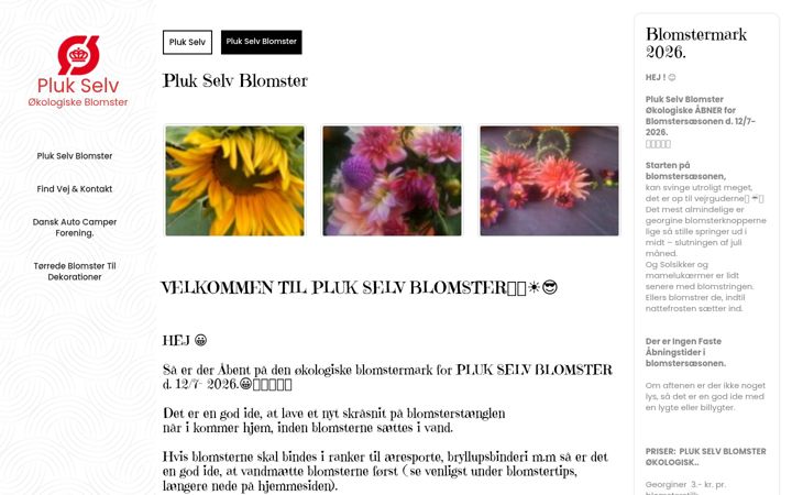 Екранна снимка на blomstermark.dk