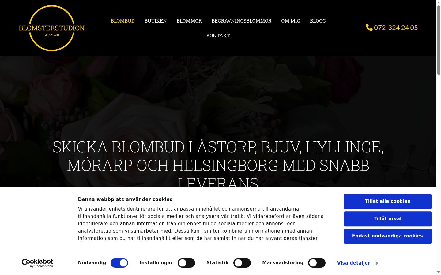 Screenshot tal-banner tal-kunsens muri qabel kwalunkwe interazzjoni