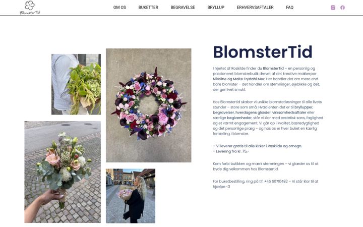 Screenshot of blomstertid.dk