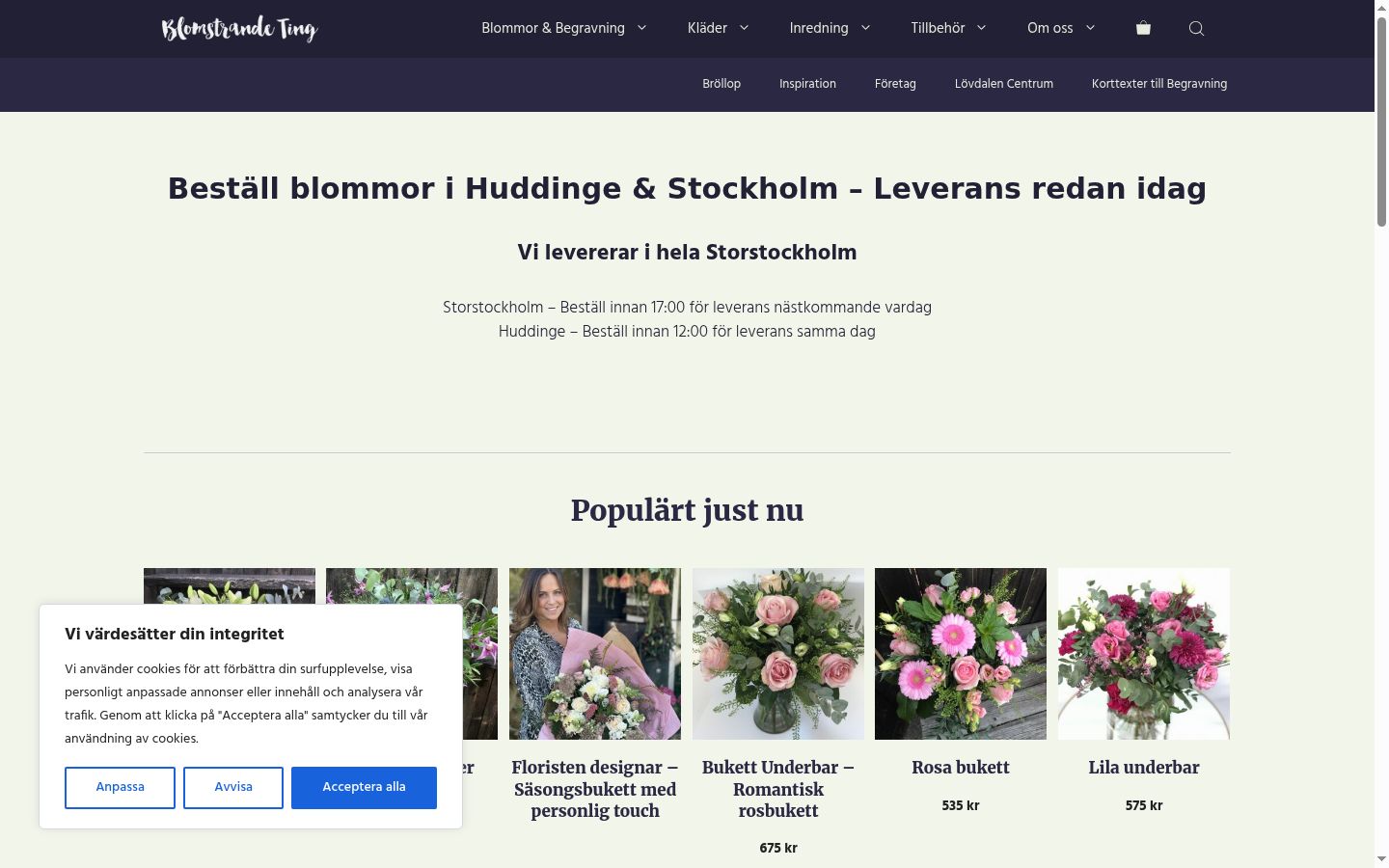 Screenshot tal-banner tal-kunsens muri qabel kwalunkwe interazzjoni
