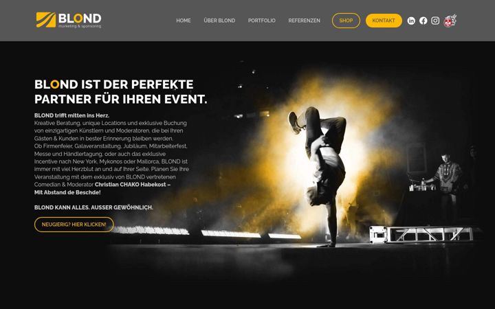 Screenshot of blond-marketing.de