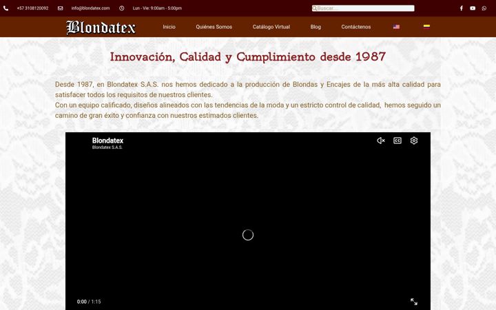 Screenshot ta' blondatex.com