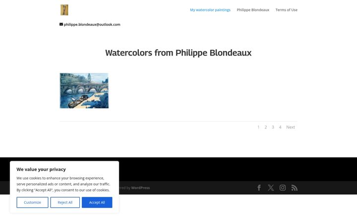 Screenshot of blondeaux.net