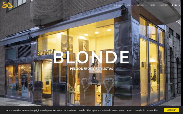 Screenshot of blondeestilistas.com