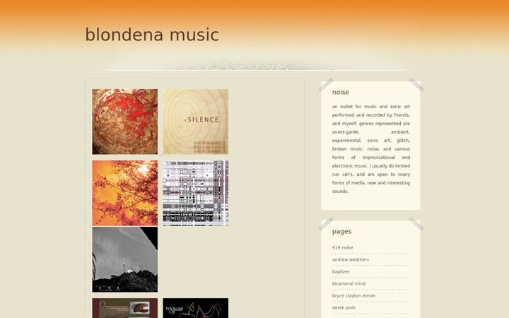 Screenshot of blondenamusic.com