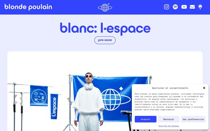 Screenshot of blondepoulain.es