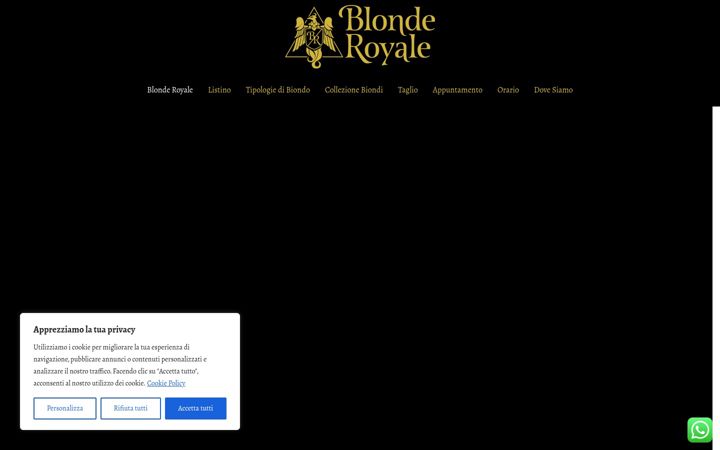 Snímek obrazovky blonderoyale.it