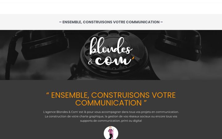 Screenshot of blondes-and-com.fr