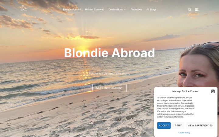 Screenshot of blondieabroad.com