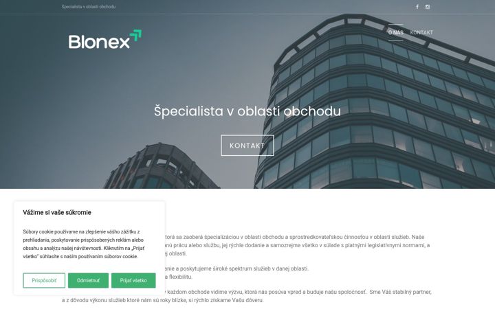 Screenshot of blonex.sk
