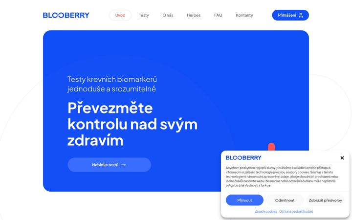 Screenshot of blooberry.health
