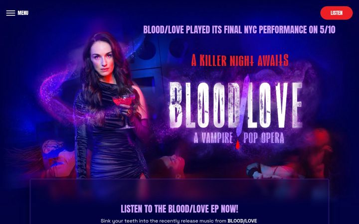Screenshot of bloodlove.com