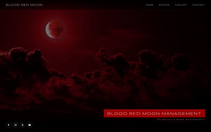 Screenshot of bloodredmoon.co.uk