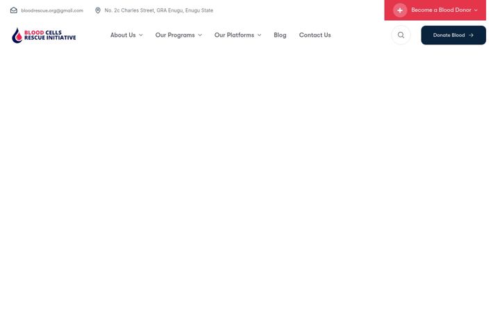 Screenshot of bloodrescue.org