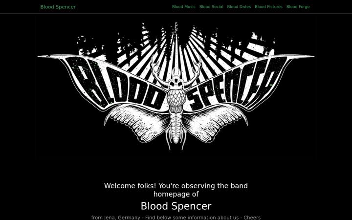 Screenshot of bloodspencer.de