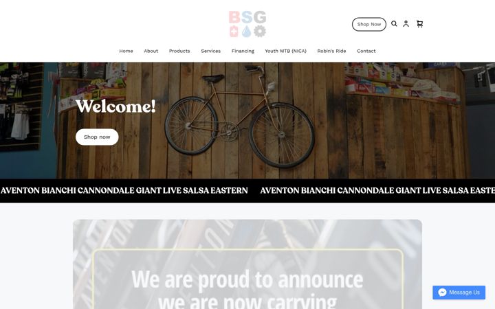 Screenshot di bloodsweatgearslkn.com