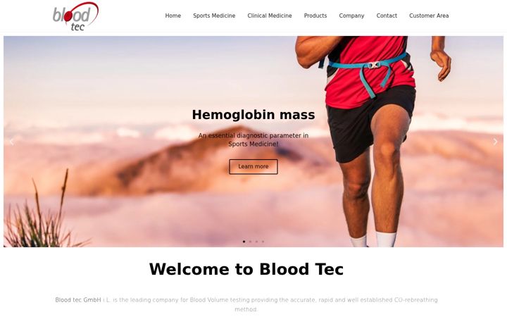 Screenshot of bloodtec.de