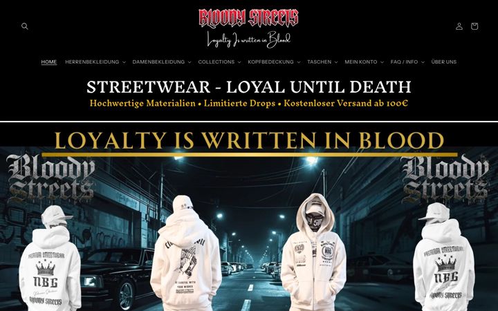 Screenshot of bloody-streets.de