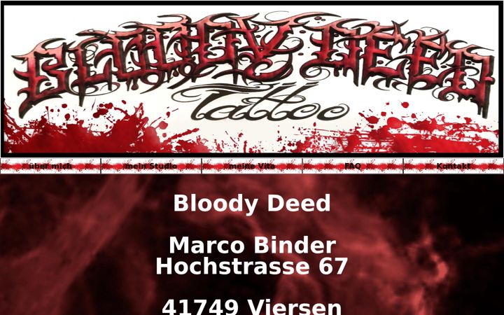Screenshot of bloodydeed.de