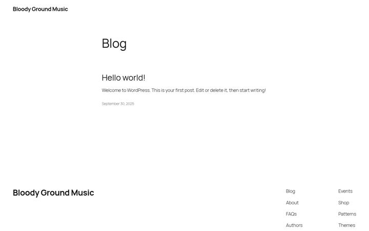 Screenshot of bloodyground.eu