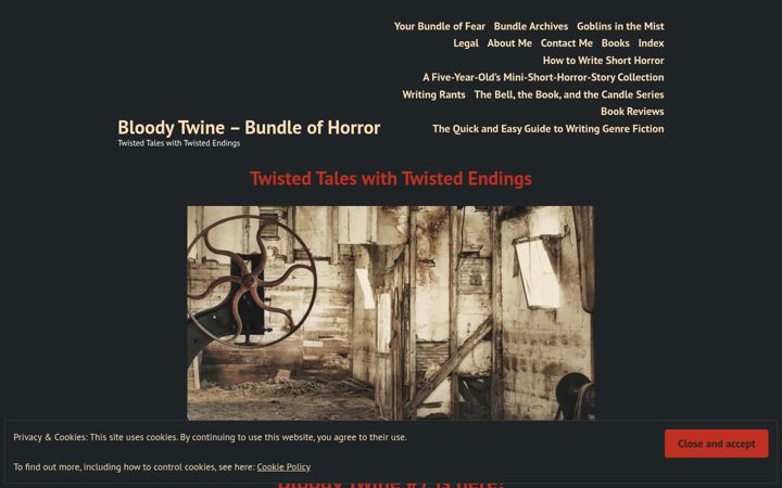 Screenshot of bloodytwine.com