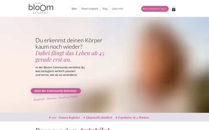 Ekrano kopija bloom-ac.com
