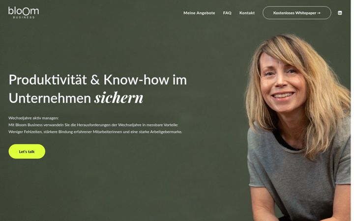 Screenshot of bloom-business.de