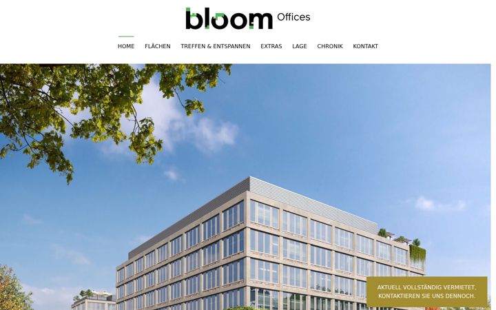 Ekrano kopija bloom-offices.de