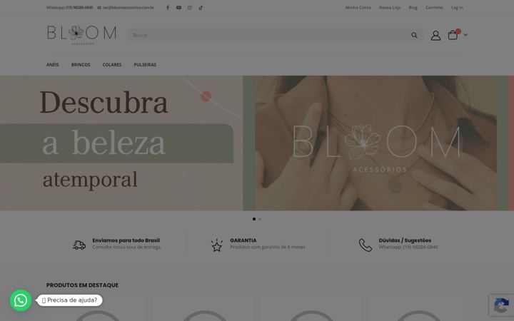 Screenshot of bloomacessorios.com.br