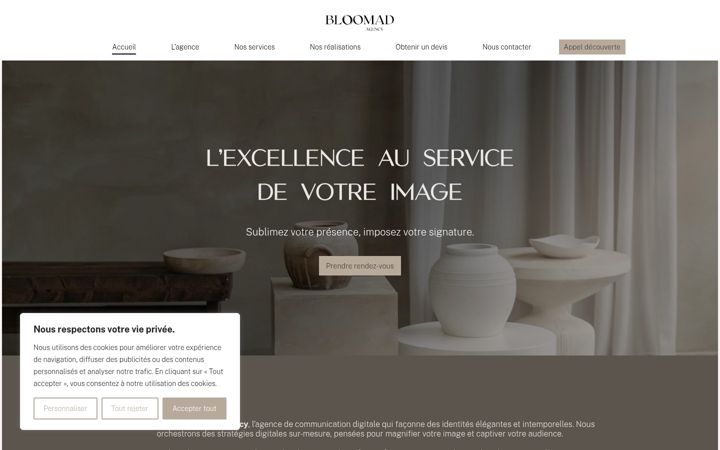 Screenshot of bloomadagency.fr