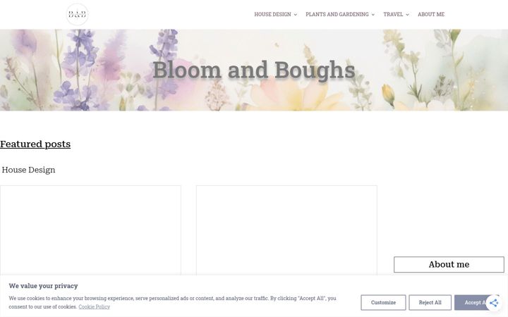 Screenshot of bloomandboughs.com