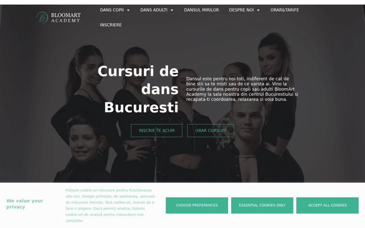 Screenshot of bloomart.ro