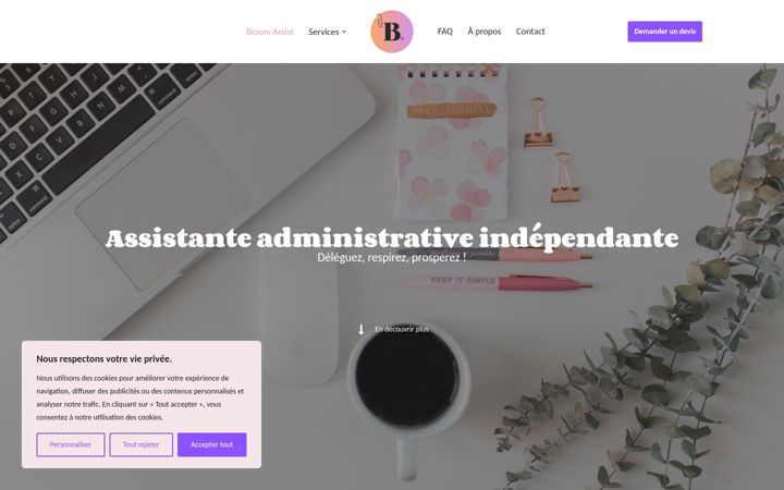Screenshot of bloomassist.fr