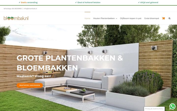 Screenshot ta' bloombak.nl