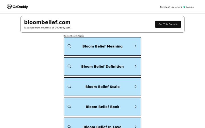 Screenshot of bloombelief.com