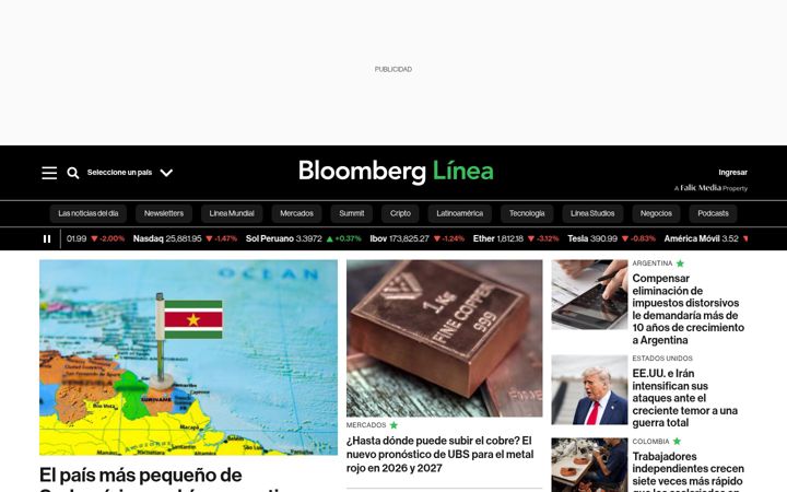 Screenshot di bloomberglinea.com