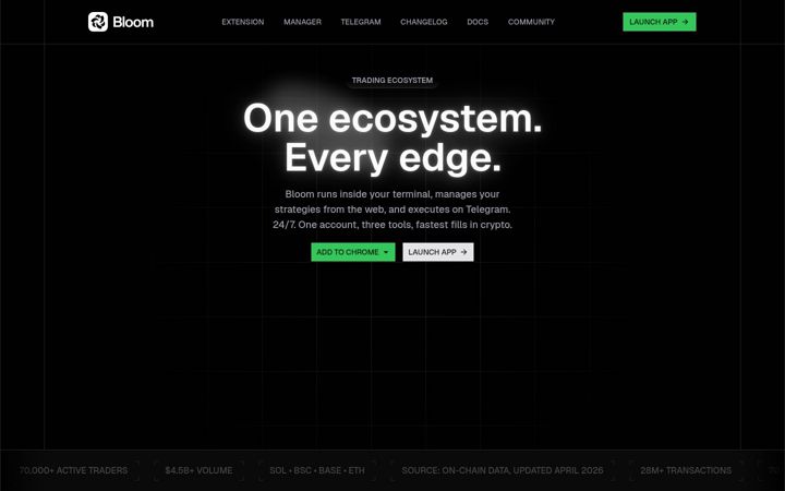 Screenshot of bloombot.app
