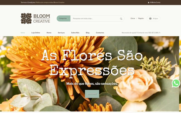 Screenshot of bloomcreative.pt