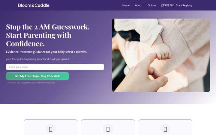 Screenshot ta' bloomcuddle.com