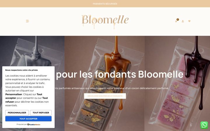 Screenshot of bloomelle.fr