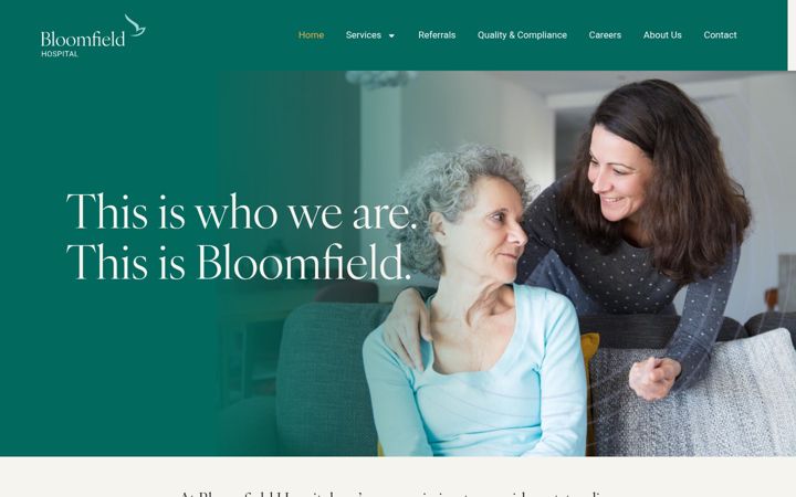 Screenshot of bloomfield.ie