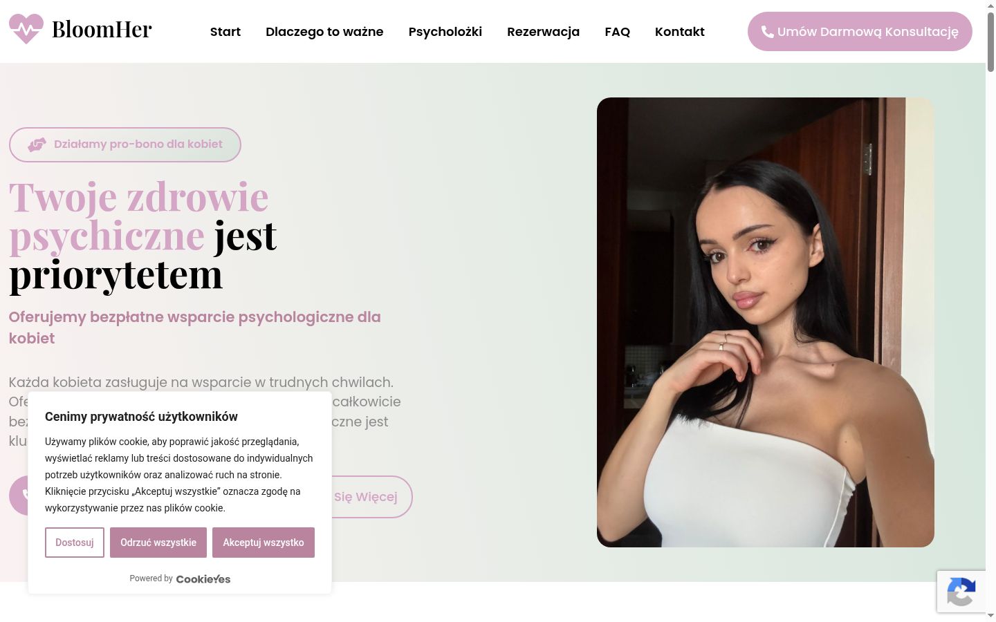 Screenshot tal-banner tal-kunsens muri qabel kwalunkwe interazzjoni