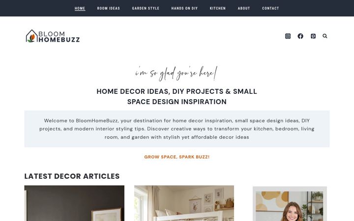 Screenshot of bloomhomebuzz.com