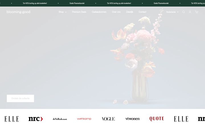 Screenshot of bloominggood.be