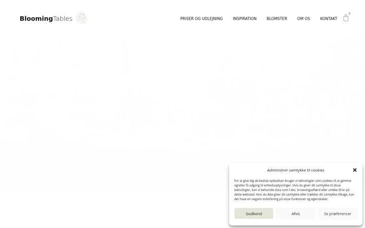 Screenshot of bloomingtables.dk